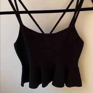 ANTHROPOLOGIE/MAEVE NWT BLACK KNIT HALTER TOP